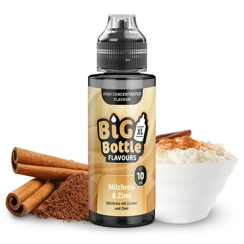 Big Bottle Flavours Longfill - Milchreis & Zimt - 10ml Aroma in 120ml Flasche