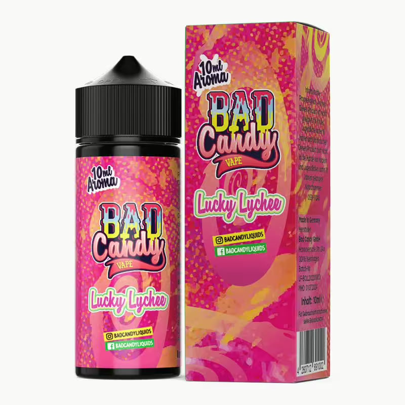 Bad Candy Longfill - Lucky Lychee - 10ml Aroma in 120ml Flasche