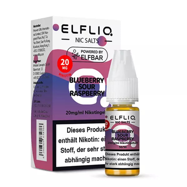 ELFLIQ Blueberry Sour Rasphberry 20mg 10ml