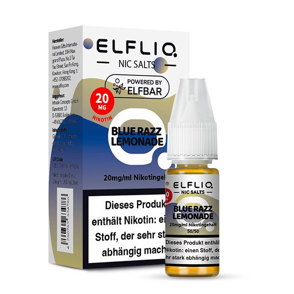 ELFLIQ Blue Razz Lemonade 10mg 10ml
