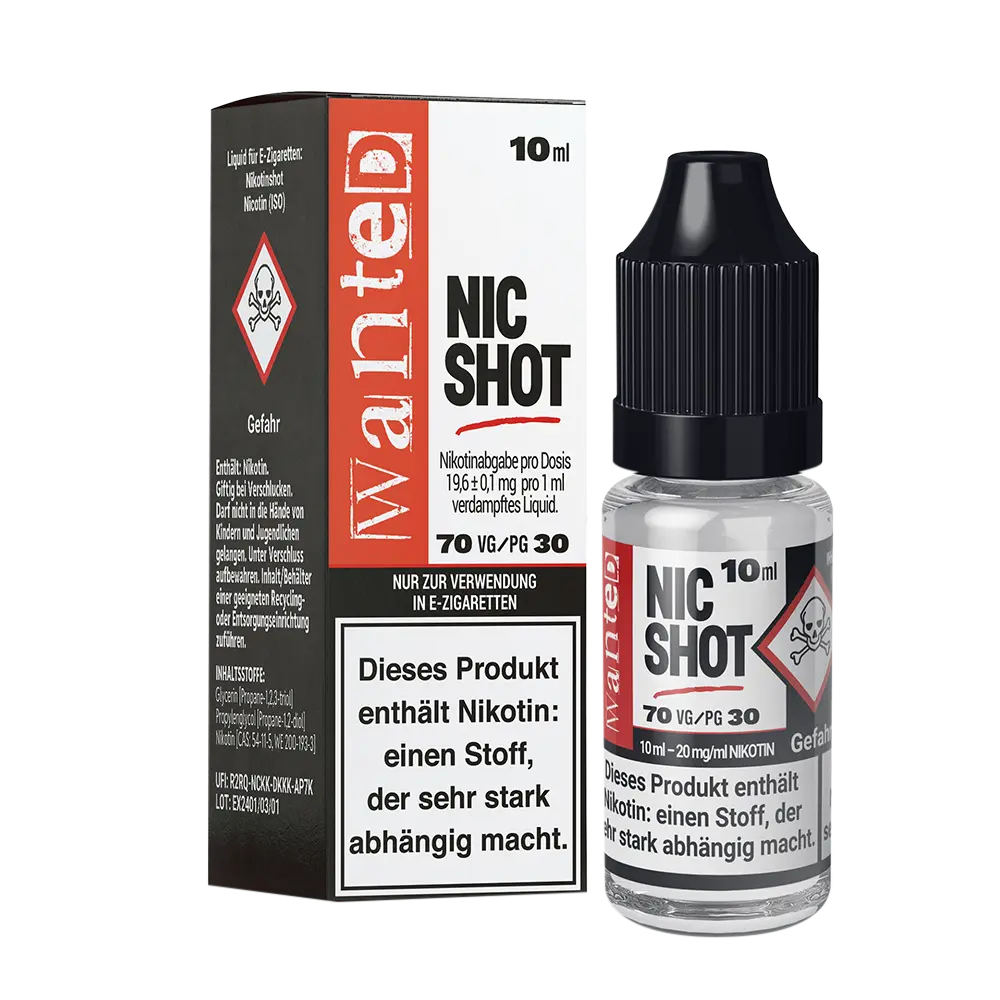 Wanted Salz Shot 20mg/ml - 50/50