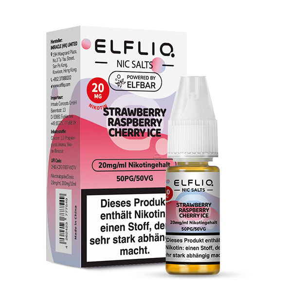 ELFLIQ Strawberry Raspberry Cherry Ice 10mg/ml 10ml