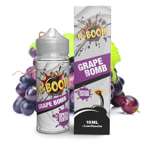 K-Boom Longfill - Grape Bomb - 10ml Aroma in 120ml Flasche