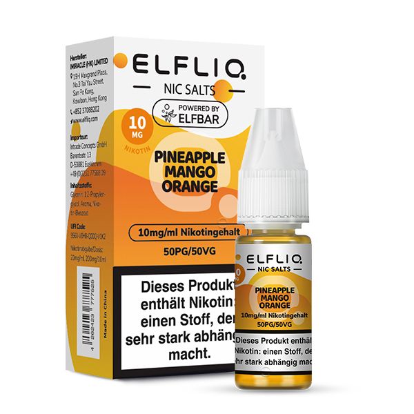 ELFLIQ Pineapple, Mango, Orange 10ml