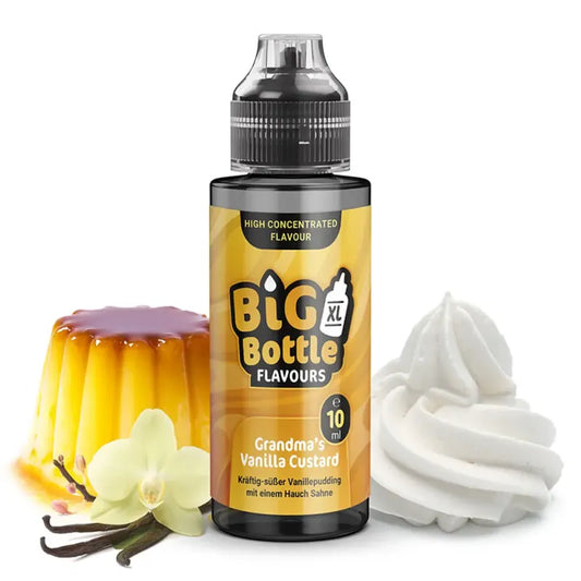 Big Bottle Flavours Longfill - Grandmas Vanilla Custard - 10ml Aroma in 120ml Flasche