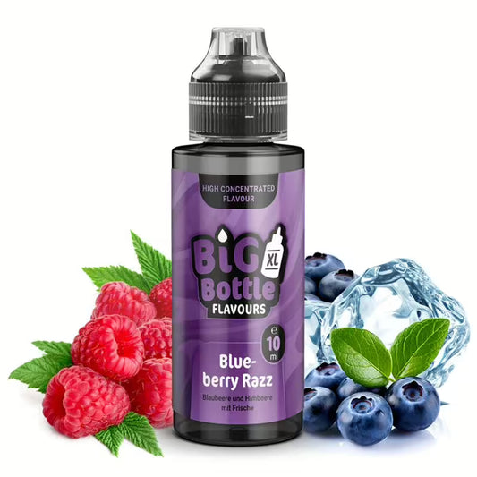 Big Bottle Flavours Longfill - Blueberry Razz - 10ml Aroma in 120ml Flasche