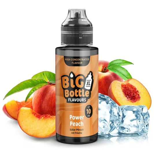 Big Bottle Flavours Longfill - Power Peach - 10ml Aroma in 120ml Flasche