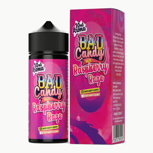 Bad Candy Longfill - Raspberry Rage - 10ml Aroma in 120ml Flasche