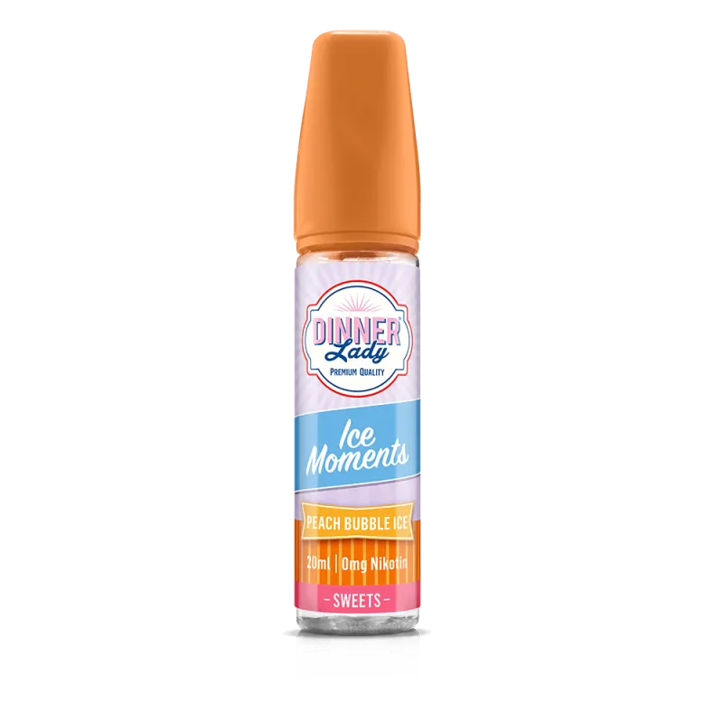 Dinner Lady Aroma Longfill - Peach Bubble ICE - 20ml in 60ml Flasche