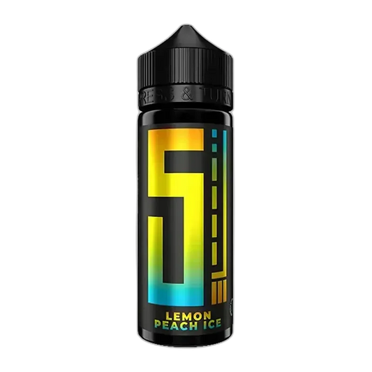 5EL Longfill - Lemon Peach Ice - 10ml Aroma in 120ml Flasche