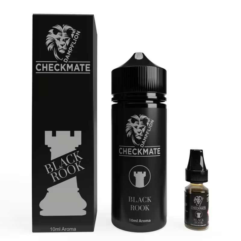 Dampflion Checkmate Longfill - Black Rook - 10ml Aroma in 120ml Flasche