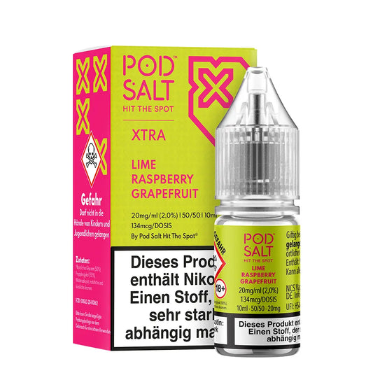 Pod Salt X Lime, Rasphberry Grapefruit 20mg 10ml