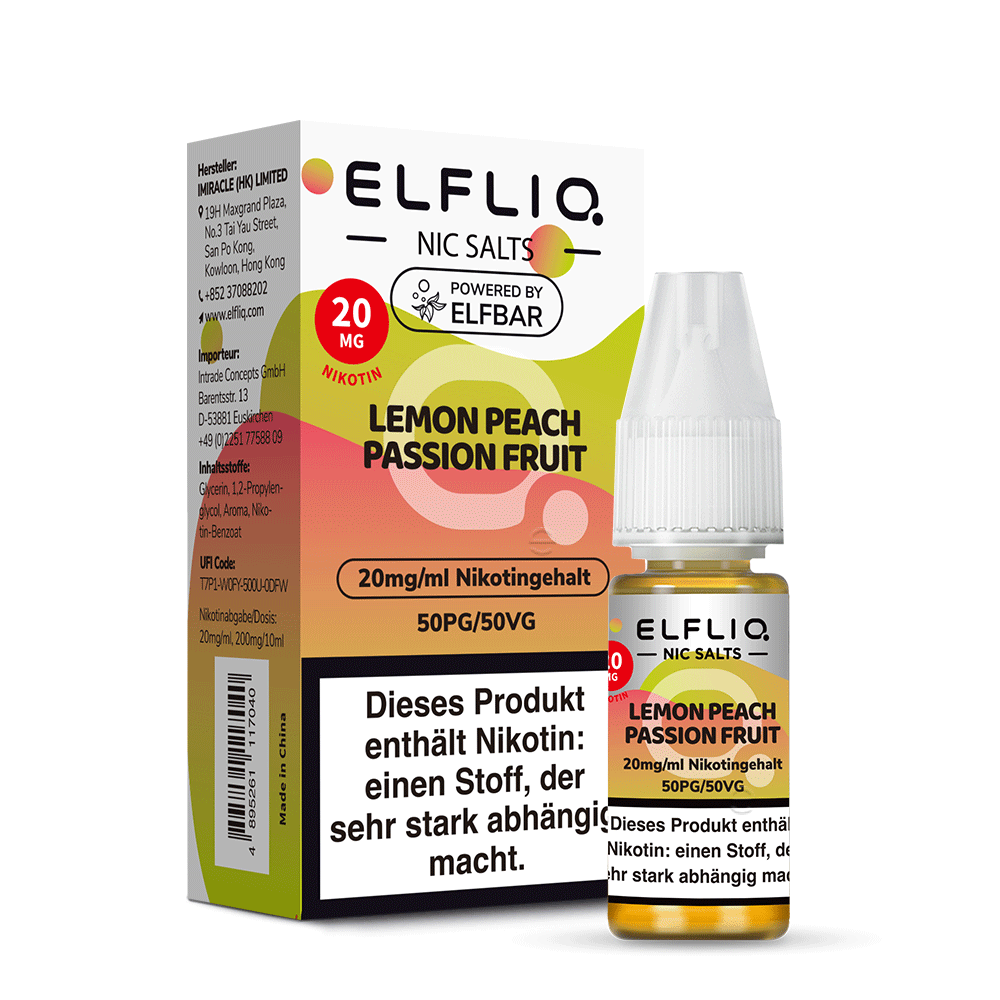 ELFLIQ Lemon Peach Passion Fruit 10ml