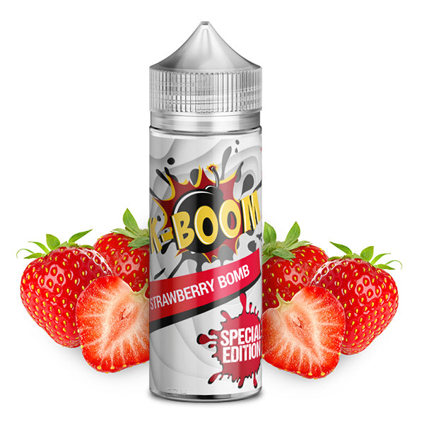 K-Boom Longfill - Strawberry Bomb - 10ml Aroma in 120ml Flasche